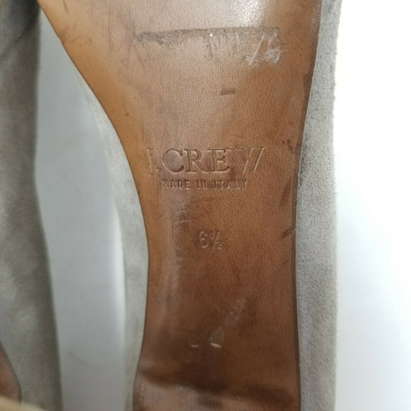 J. Crew Suede Leather Wedge Heels Italy - Picture 10 of 13